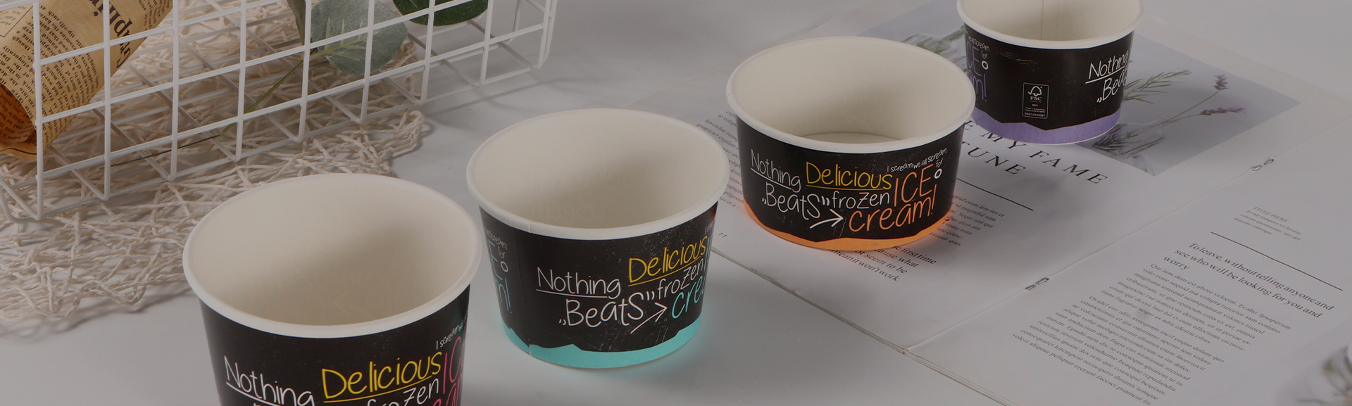 Cawan kertas ais krim